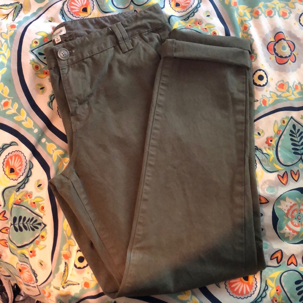 Madewell green trousers pant